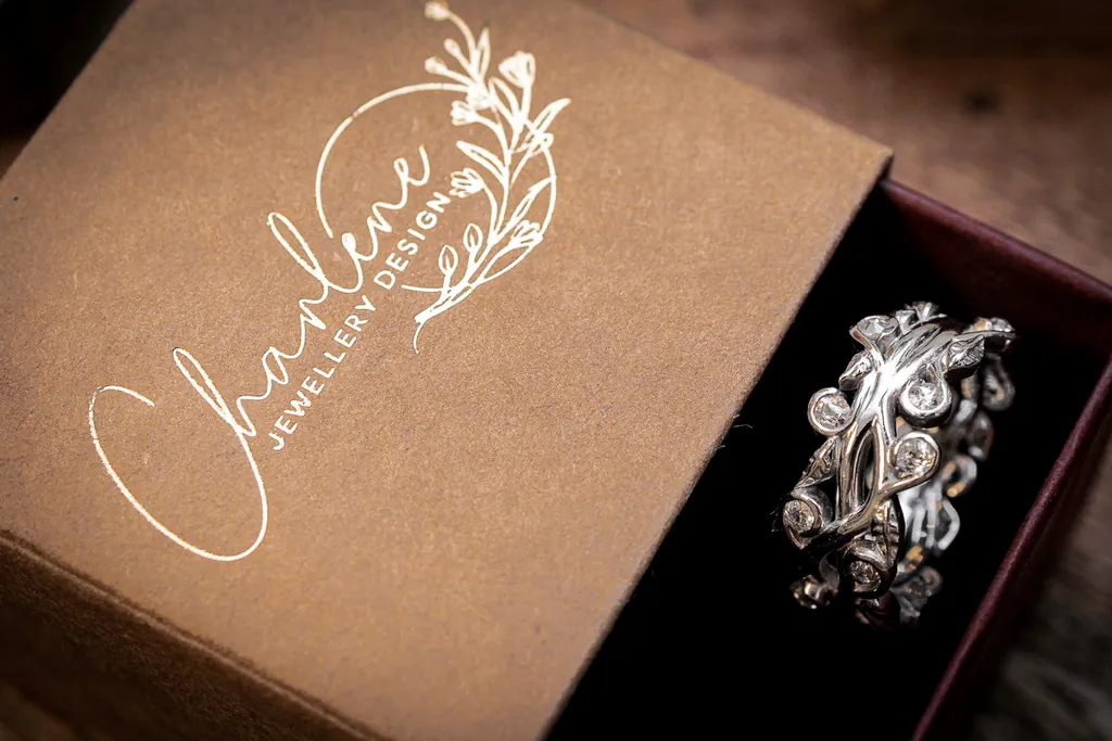 A bespoke ring designed by Charlene